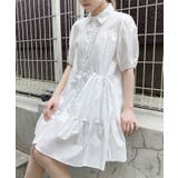 ホワイト | 【Figments】ティアードシャツワンピース | WEGO【WOMEN】
