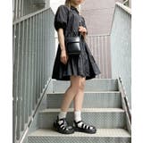 ブラック | 【Figments】ティアードシャツワンピース | WEGO【WOMEN】