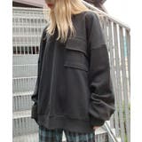 ブラック | 【Figments】フロントポケットスウェット | WEGO【WOMEN】