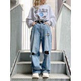 【Figments】デストロイデニムバギーパンツ 韓国 韓国ファッション 大人 | WEGO【WOMEN】 | 詳細画像14 