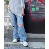 デニム中濃 | 【Figments】デストロイデニムバギーパンツ 韓国 韓国ファッション 大人 | WEGO【WOMEN】