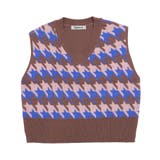 【Figments】マルチ千鳥柄ニットベスト | WEGO【WOMEN】 | 詳細画像5