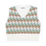 【Figments】マルチ千鳥柄ニットベスト | WEGO【WOMEN】 | 詳細画像6