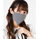 ブラック | ギンガムサテンリボンマスク LG20AU09-G5759 | WEGO【WOMEN】