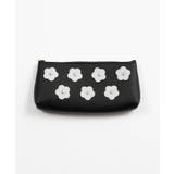 ブラック | フラワーモチーフペンケース | WEGO【WOMEN】