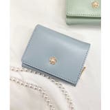 サックス | メタルフラワーウォレット 財布 小銭入れ コインケース ギフト プチギフト | WEGO【WOMEN】