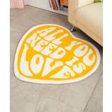 ハートロゴラグマット 韓国 韓国ファッション | WEGO【WOMEN】 | 詳細画像1 