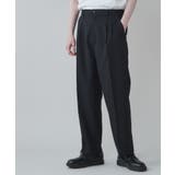 ブラック | イージーケア 2タックワイドスラックス メンズ | WEGO【MEN】