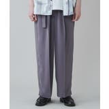 トロミ ベルト付きワイドスラックス メンズ | WEGO【MEN】 | 詳細画像19 