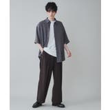 トロミ ベルト付きワイドスラックス メンズ | WEGO【MEN】 | 詳細画像3 