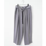 トロミ ベルト付きワイドスラックス メンズ | WEGO【MEN】 | 詳細画像42 
