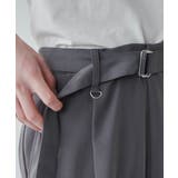 トロミ ベルト付きワイドスラックス メンズ | WEGO【MEN】 | 詳細画像7 