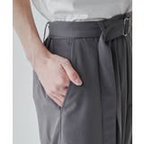 トロミ ベルト付きワイドスラックス メンズ | WEGO【MEN】 | 詳細画像8 