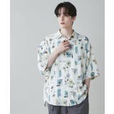 柄1 | アムンゼン 総柄BIGシャツ メンズ | WEGO【MEN】
