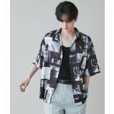 柄5 | アムンゼン 総柄BIGシャツ メンズ | WEGO【MEN】