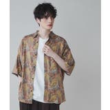 柄10 | アムンゼン 総柄BIGシャツ メンズ | WEGO【MEN】