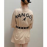 ベージュ | カンゴールバックプリントTシャツ MC20SM04-M1857 | WEGO【WOMEN】