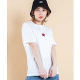 ホワイト | 別注コンバーススター刺繍Tシャツ MC20SP04-M9514 | WEGO【WOMEN】