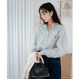 グリーンストライプ | USPOLOBIGシャツ | WEGO【WOMEN】
