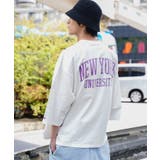 ホワイト | 別注NCAAロゴプリントTシャツ | WEGO【MEN】