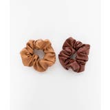 【WEB限定】フェイクレザーシュシュ | WEGO【WOMEN】 | 詳細画像1