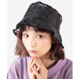 ブラック | レースバケットハット MO20SM07-LG4425 | WEGO【WOMEN】