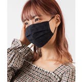 ブラック | コットンレースマスク MO20WN10-G5006 | WEGO【WOMEN】