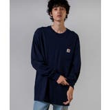 ネイビー | CARHARTT PocketロンT MT20AU09 | WEGO【MEN】