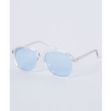 ブルー | スクウェアクリアフレーム MT20SM04-MG3142 | WEGO【MEN】