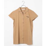 ベージュ | 【porMe】/ポルミー ガチャベルト付きコットンシャツワンピース | WEGO【WOMEN】