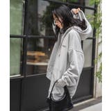 ヘビーウエイトワンポイントZIPパーカー レディース 秋 | WEGO【WOMEN】 | 詳細画像3 