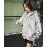 ヘビーウエイトワンポイントZIPパーカー レディース 秋 | WEGO【WOMEN】 | 詳細画像5 
