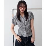 ホワイト | コンパクトギャザーチェックシャツ | WEGO【WOMEN】