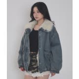 インサイドFファーデニムブルゾン | WEGO【WOMEN】 | 詳細画像8