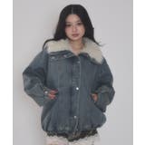 インサイドFファーデニムブルゾン | WEGO【WOMEN】 | 詳細画像12