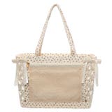 ホワイトアイボリー:花柄 | ガーリーレースアップ痛バッグS | WEGO【WOMEN】