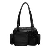 ブラック | きらふわHAPPYぬい痛ボストンバッグ | WEGO【WOMEN】