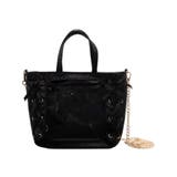 ブラック | レースアップミニぬいショルダー | WEGO【WOMEN】