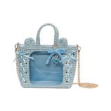 サックス | 耳付きツイードレースアップミニぬいショルダー | WEGO【WOMEN】