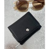 ブラック | シンプルフラップミニウォレット | WEGO【WOMEN】