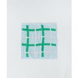 柄2:ブルーチェック | ハンドタオル | WEGO【WOMEN】