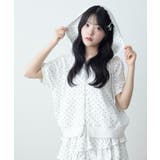 柄1 | レースパイピング半袖パーカー | WEGO【WOMEN】