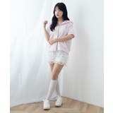 レースパイピング半袖パーカー | WEGO【WOMEN】 | 詳細画像11