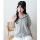 レースパイピング半袖パーカー | WEGO【WOMEN】 | 詳細画像14