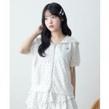 レースパイピング半袖パーカー | WEGO【WOMEN】 | 詳細画像17