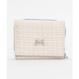 ベージュ | ビジューリボンツイードウォレット | WEGO【WOMEN】