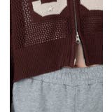 ナンバリングメッシュニットパーカー | WEGO【WOMEN】 | 詳細画像7 