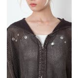 ハトメメッシュニットショートパーカー | WEGO【WOMEN】 | 詳細画像4 