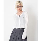 ホワイト | シアースパンコールカーディガン | WEGO【WOMEN】