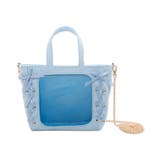 サックス | ギンガムレースアップミニぬいショルダー | WEGO【WOMEN】